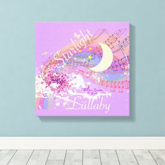 Starlight Lullaby Color Splash Stretched Leinwand (Insitu (Holzboden))