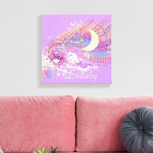 Starlight Lullaby Color Splash Stretched Leinwand (Insitu (Wohnzimmer))