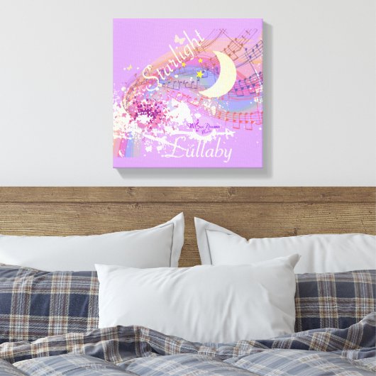 Starlight Lullaby Color Splash Stretched Leinwand (Insitu (Schlafzimmer))