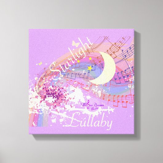 Starlight Lullaby Color Splash Stretched Leinwand (Vorderseite)