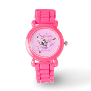 Starlight Lullaby Pink Glitzer Strap Watch Armbanduhr