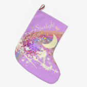Starlight Lullaby Weihnachts-Strumpf Großer Weihnachtsstrumpf (Vorderansicht (hängend))