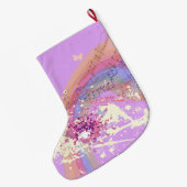 Starlight Lullaby Weihnachts-Strumpf Großer Weihnachtsstrumpf (Rückseite (Hängend))