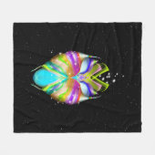 Starlight Oracle Owl Fleecedecke (Vorderseite (Horizontal))