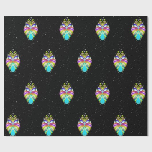 Starlight Oracle Owl Geschenkpapier (Flach)