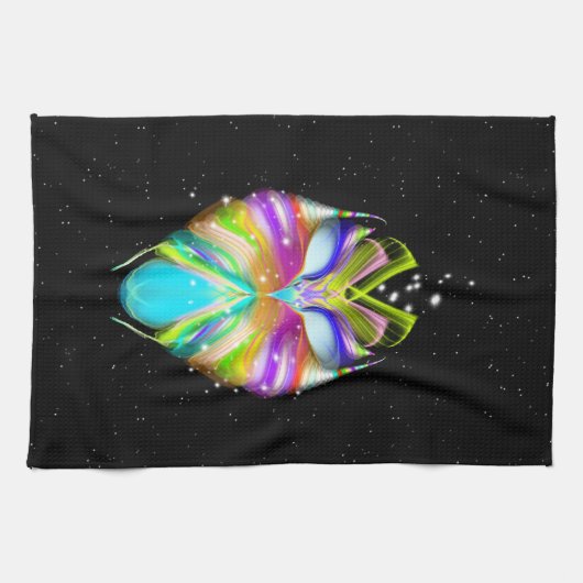 Starlight Oracle Owl Geschirrtuch (Horizontal)