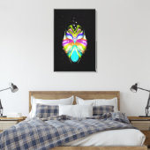 Starlight Oracle Owl Leinwanddruck (Insitu (Schlafzimmer))