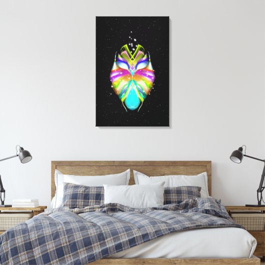 Starlight Oracle Owl Leinwanddruck (Insitu (Schlafzimmer))