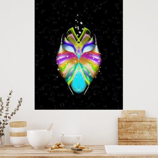 Starlight Oracle Owl Poster (Küche)