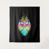 Starlight Oracle Owl Wandteppich (Vorderseite)