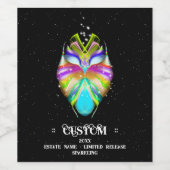 Starlight Oracle Owl Weinetikett (Einzelnes Label)