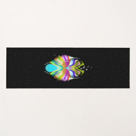 Starlight Oracle Owl Yogamatte (Vorderseite (Horizontal))