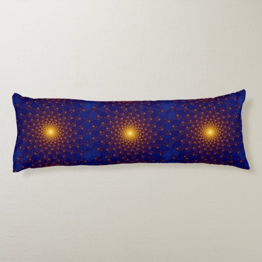 Starlight Pattern Mitternachtsblauer Kissen (Rückseite)