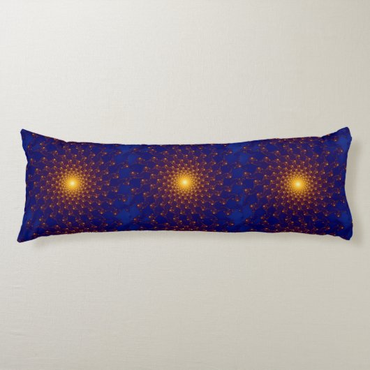 Starlight Pattern Mitternachtsblauer Kissen (Vorderseite)
