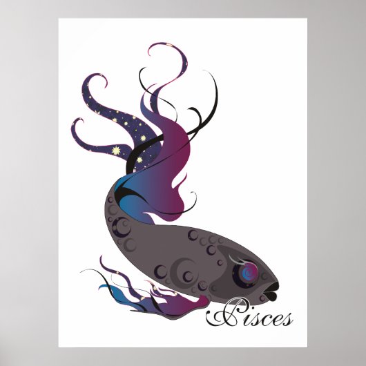 Starlight Pisces Print Poster (Vorne)