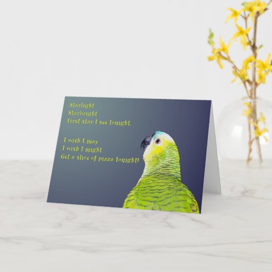 Starlight-Pizza Karte (Gelbe Blume)