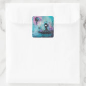 Starlight Quadratischer Aufkleber (Tasche)