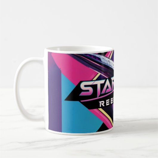 Starlight Rebellion Retro Pop Culture Kaffeetasse (Links)