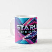 Starlight Rebellion Retro Pop Culture Kaffeetasse (Vorderseite Links)