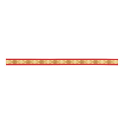 Starlight Red & Gold Ripsband (Vorderseite)