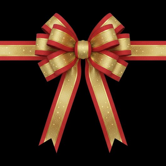 Starlight Red & Gold Satinband