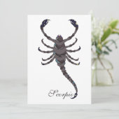 Starlight Scorpio Einladung (Stehend Vorderseite)