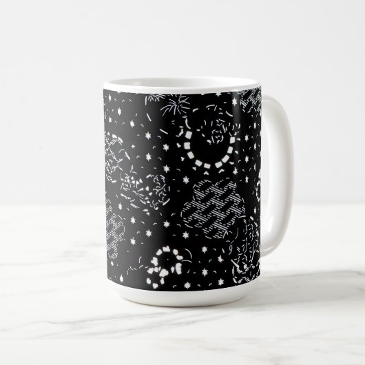 Starlight Silkscreen flask design Kaffeetasse (VorderseiteRechts)