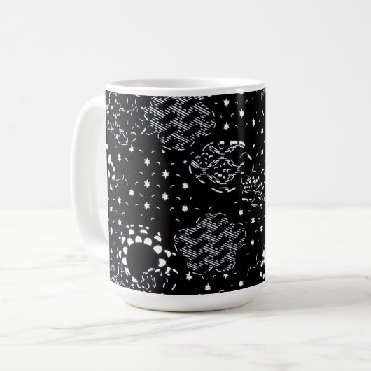 Starlight Silkscreen flask design Kaffeetasse (Vorderseite Links)