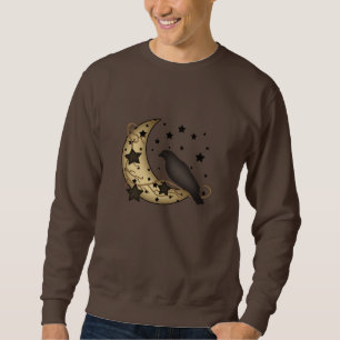 Starlight-und Mond-Krähen-Primitiv-Shirt Sweatshirt
