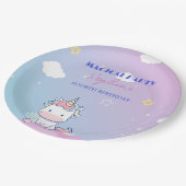 Starlight Unicorn Party Plate Pappteller (Schrägansicht)