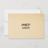 Starlight Vow QR Code Wedding RSVP Card Karte (Rückseite)