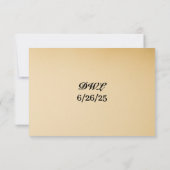 Starlight Vow Wedding RSVP Card Karte (Rückseite)
