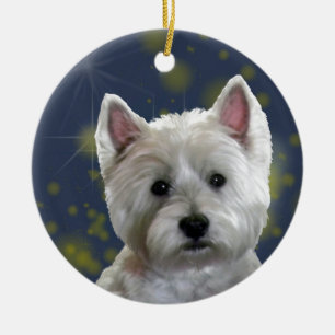 STARLIGHT WESTIE KERAMIK ORNAMENT