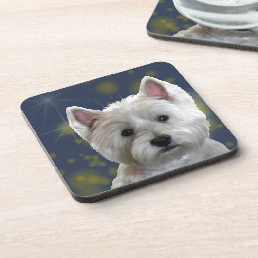 STARLIGHT WESTIE UNTERSETZER (Linke Seite)