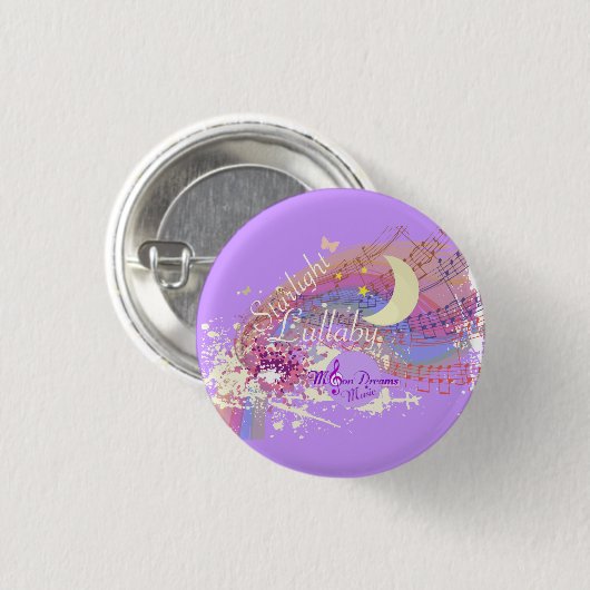 Starlight-Wiegenlied Colorsplash runder Magnet Button (Vorne & Hinten)