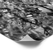 Starling auf einem gefrorenen Baum Poster (Ecke)