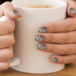 Starling Feathers Pattern Nail Art Decals Minx Nagelkunst
