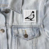 Starling Pigeon Silver-laced 1979 Button (Beispiel)