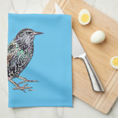 Starlings sind Darlings Geschirrtuch (Viertel Falte)