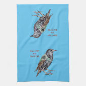 Starlings sind Darlings Geschirrtuch (Vertikal)