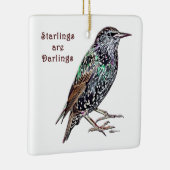 Starlings sind Darlings Keramikornament (Rechts)