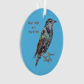 Starlings sind Darlings Ornament (Vorderseite)