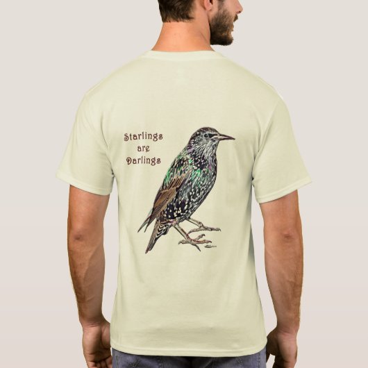 Starlings sind Darlings T-Shirt (Rückseite)
