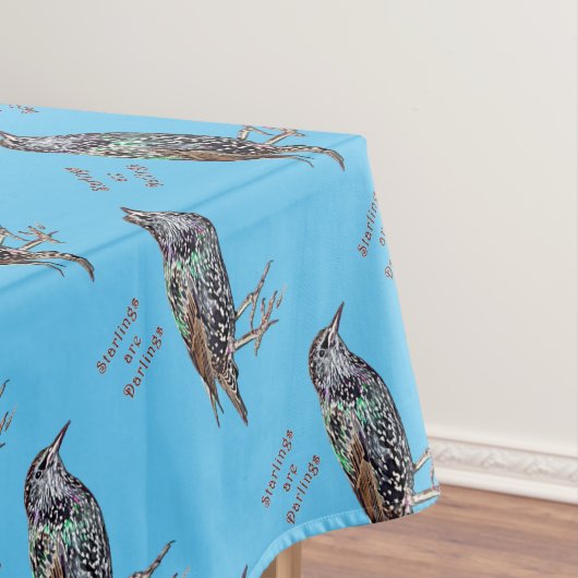 Starlings sind Darlings Tischdecke (Beispiel)
