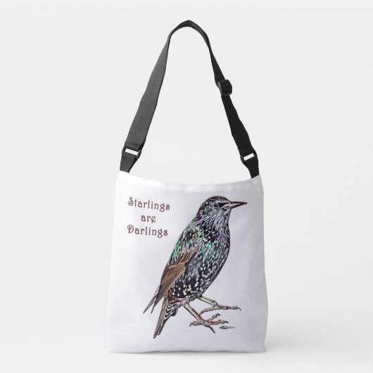 Starlings sind Darlings Tragetaschen Mit Langen Trägern (Vorderseite)