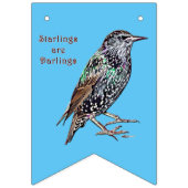 Starlings sind Darlings Wimpelkette (Zweite Fahne)
