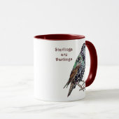Starlings sind Lieblinge Tasse (VorderseiteRechts)