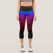 Starlit-Abstieg Capri Leggings (Vorderseite)
