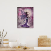 Starlit Amethyst Faiasy Fantasy Art Poster Print (Küche)