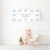 Starlit Baby Boy Bliss Stork Sonderlieferung Banner (Insitu)